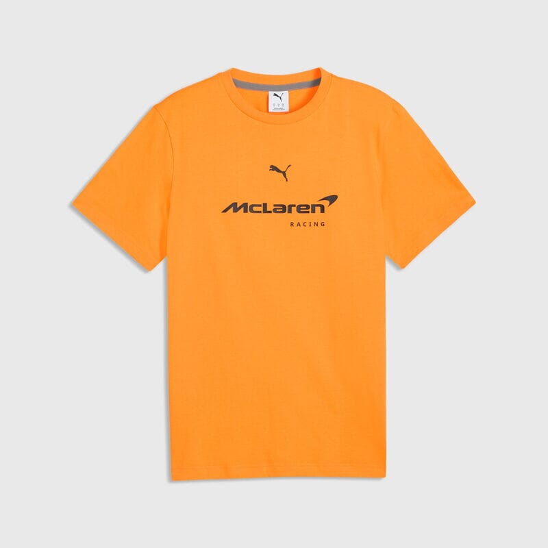 McLaren F1 Essentials Large Logo T-Shirt - Puma Black/Papaya T-shirts McLaren XS Orange 