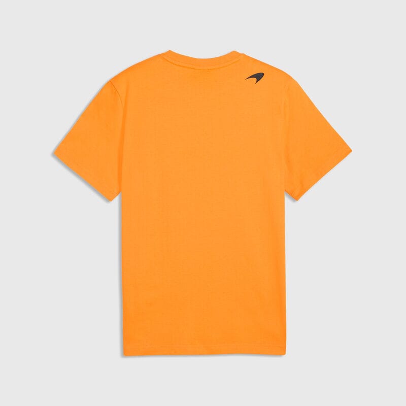 McLaren F1 Essentials Large Logo T-Shirt - Puma Black/Papaya McLaren