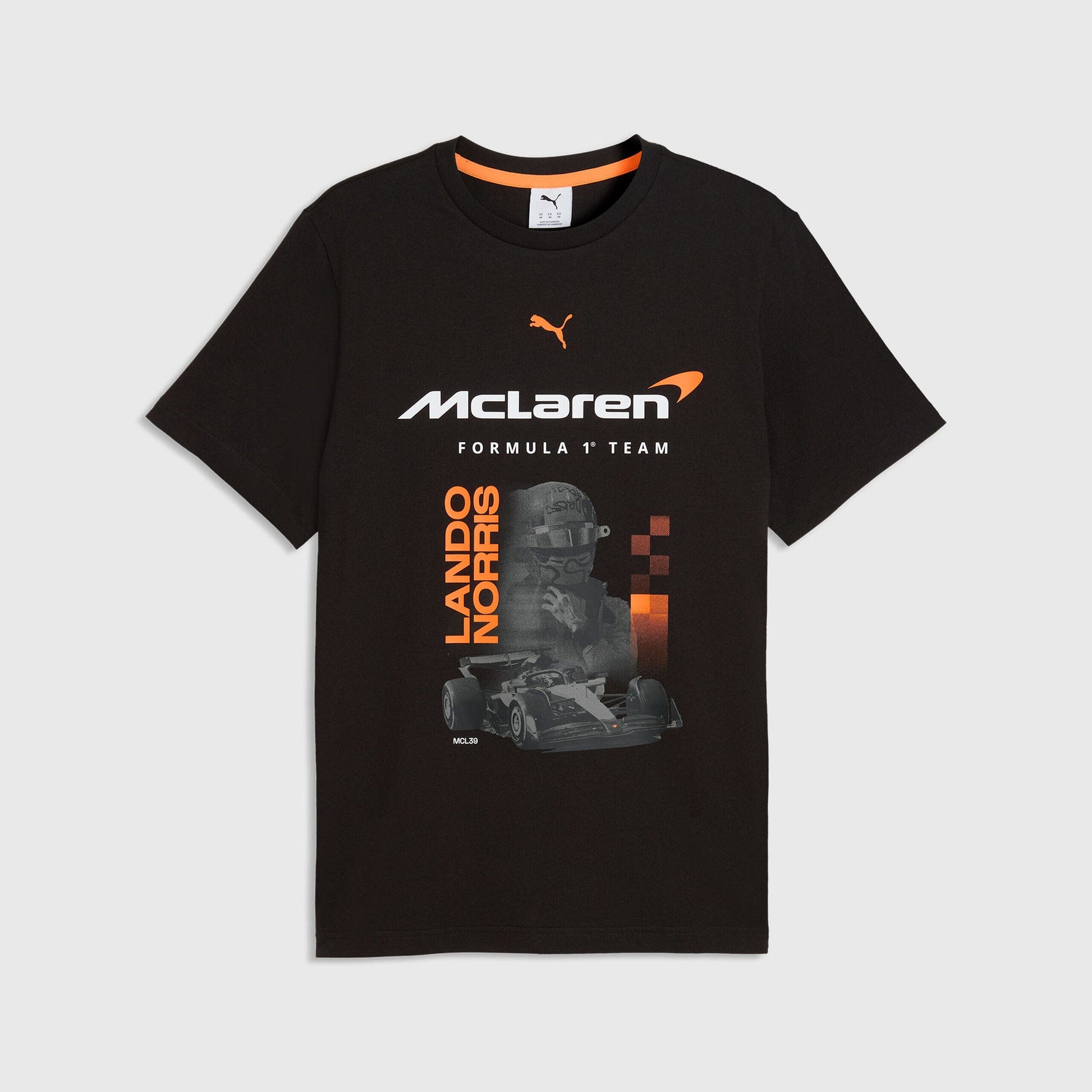 McLaren F1 Lando Norris Driver T-Shirt - Puma Black/White T-shirts McLaren XS Black 