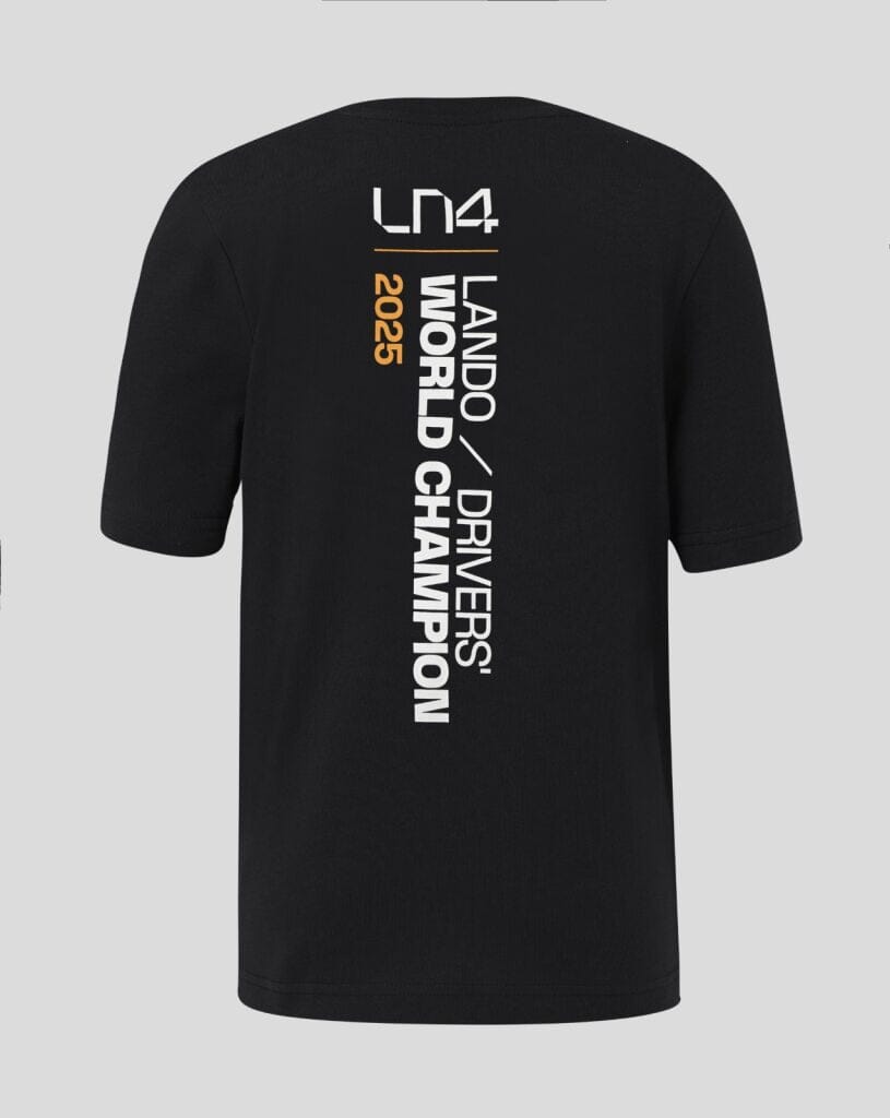 McLaren F1 Kids Lando Norris Championship Winner T-Shirt - Youth Black McLaren-Castore