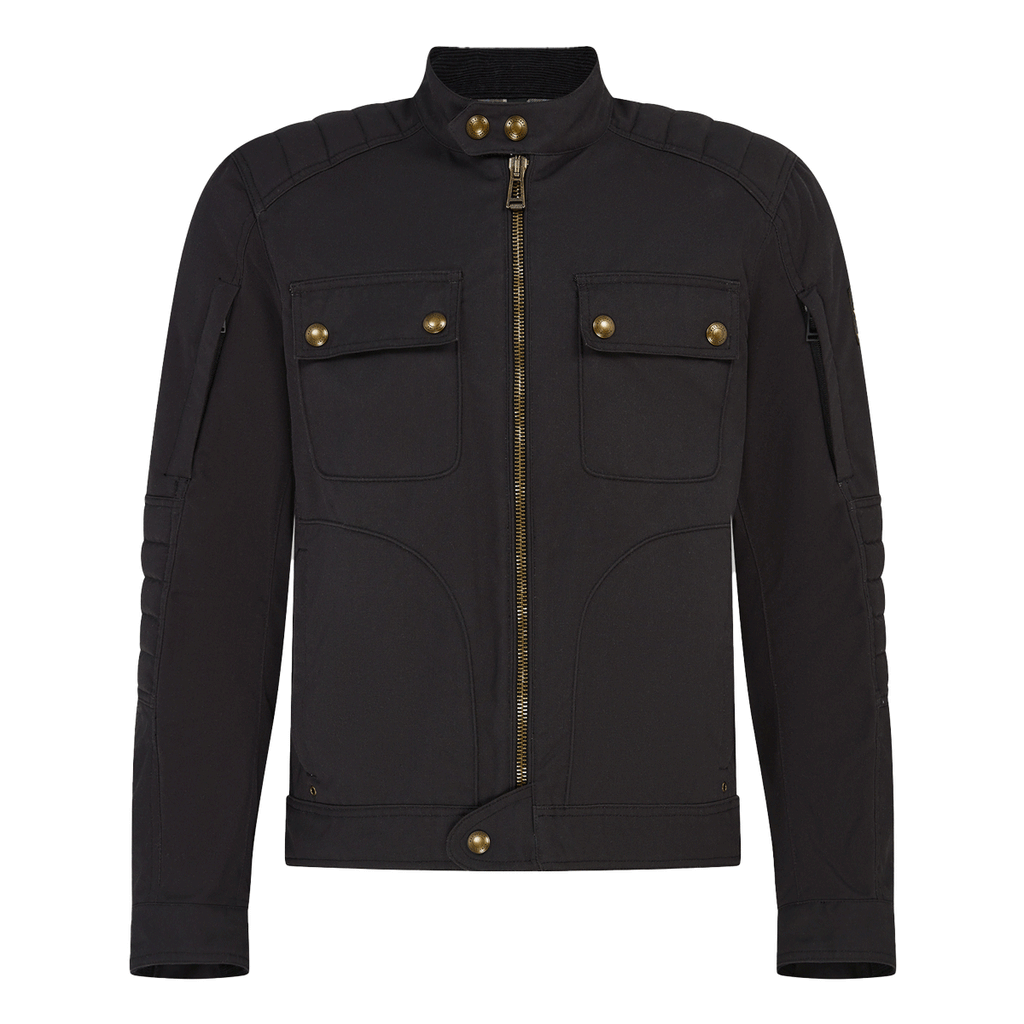 *New* Belstaff Roberts Cotton Canvas Motorcycle Jacket - Black