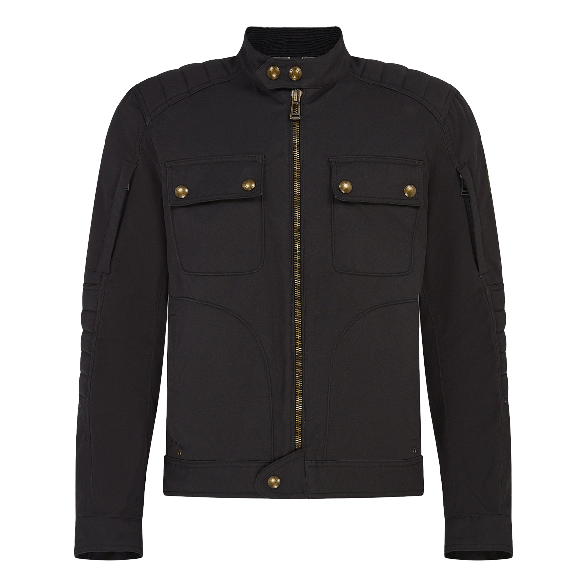 *New* Belstaff Roberts Cotton Canvas Motorcycle Jacket - Black