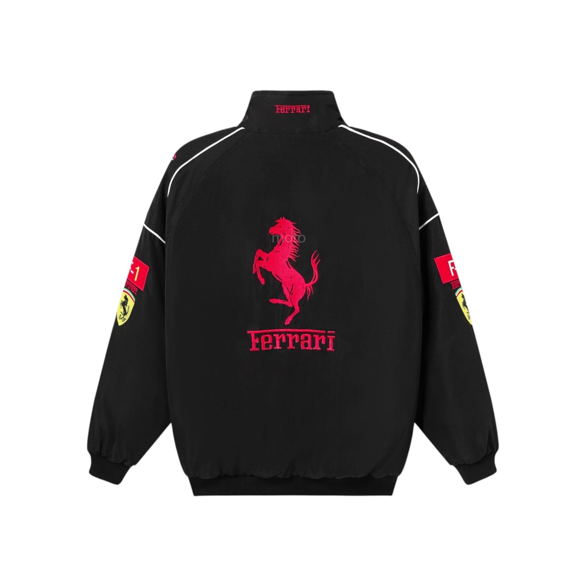 Ferrari F1 Vintage Black Jacket | Classic Motorsport Apparel Endless Racegear