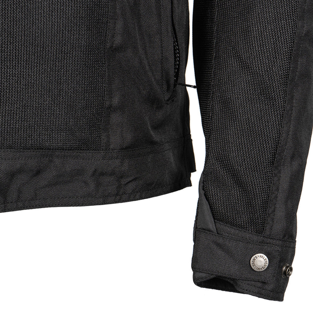 Helstons Stoner - Air Mesh Textile Summer Jacket - Black