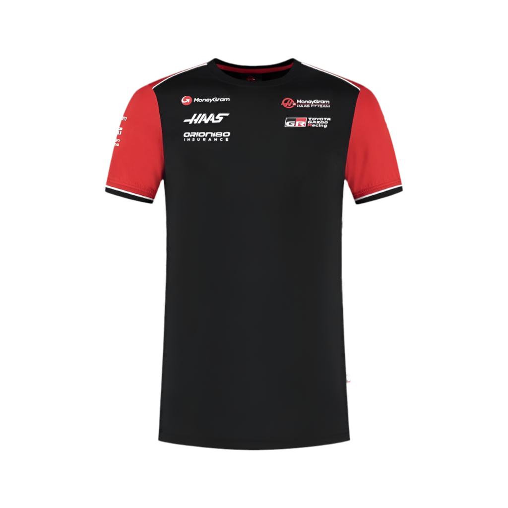 Haas F1 Moneygram 2025 Team T-Shirt - Black Endless Racegear