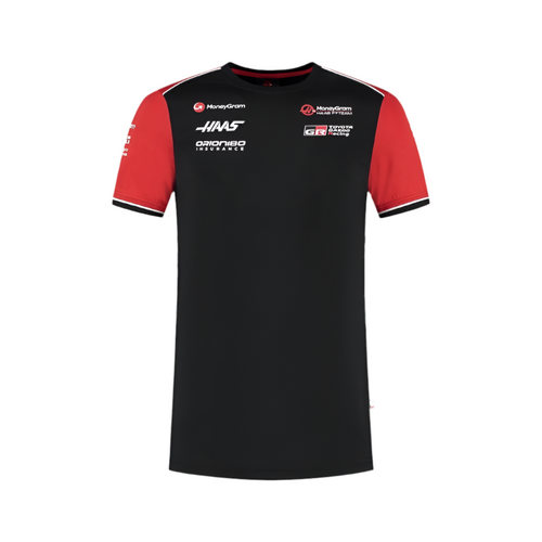 Haas F1 Moneygram 2025 Team T-Shirt - Black Endless Racegear