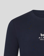 Alpine Racing F1 Pierre Gasly Relaxed Fit T-Shirt- White/French Navy Alpine