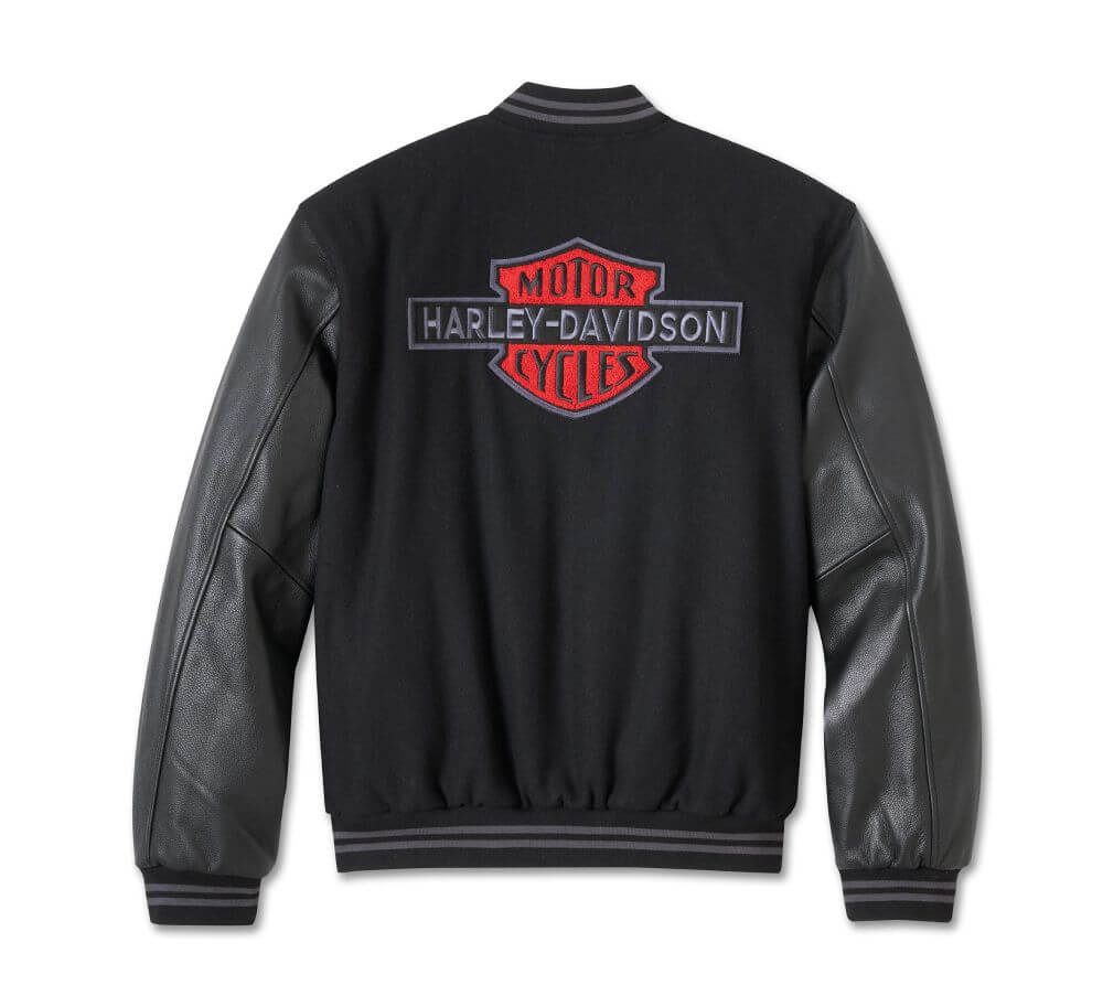 Harley-Davidson V-Twin Varsity Leather Jacket – Endless Racegear