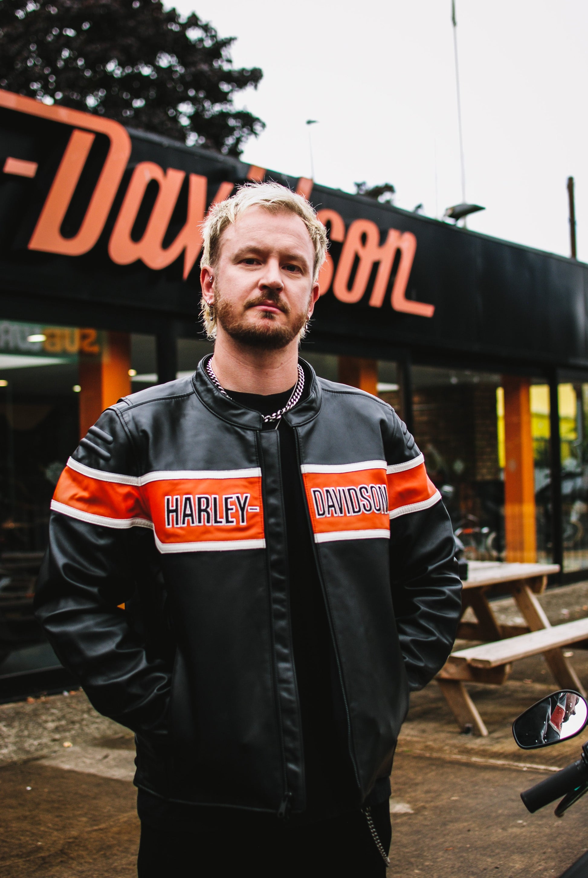 Trenton Leather Riding Jacket Harley-Davidson