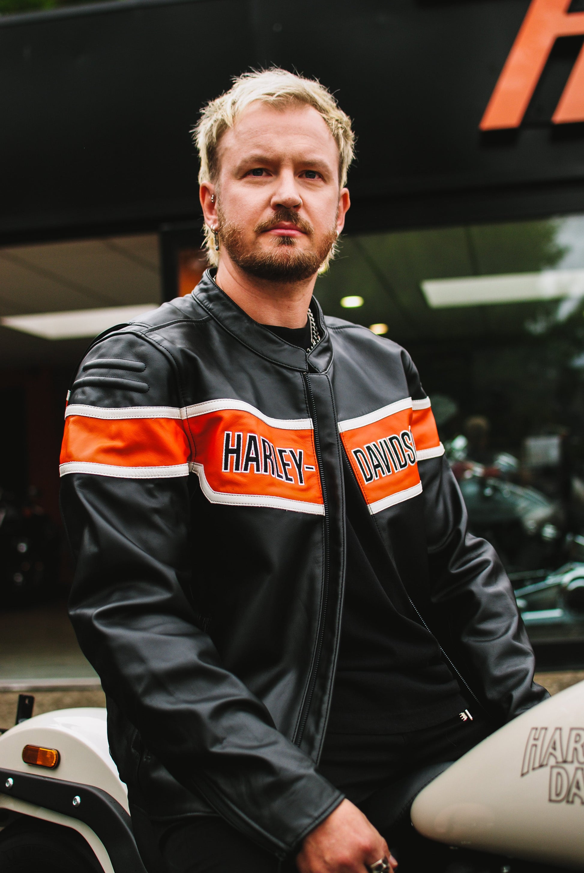 Trenton Leather Riding Jacket Harley-Davidson