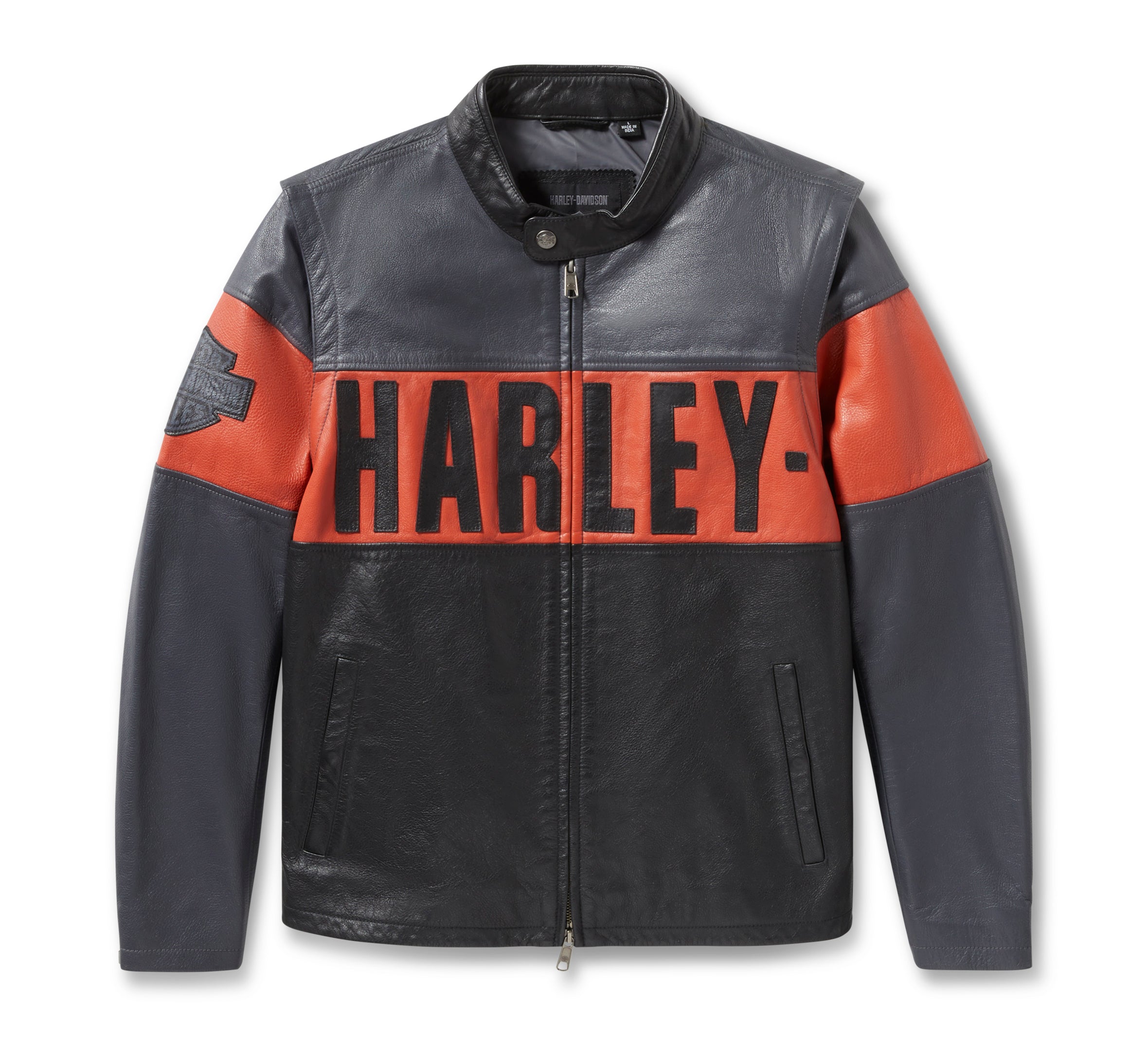 Men's Essential Convertible Leather Jacket Endless Racegear
