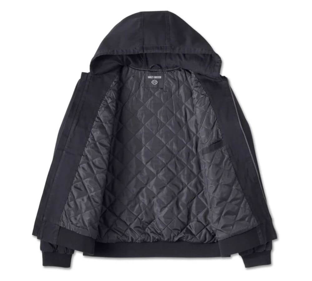 Harley-Davidson Bar & Shield Workwear Hooded Jacket - Harley Black Harley-Davidson