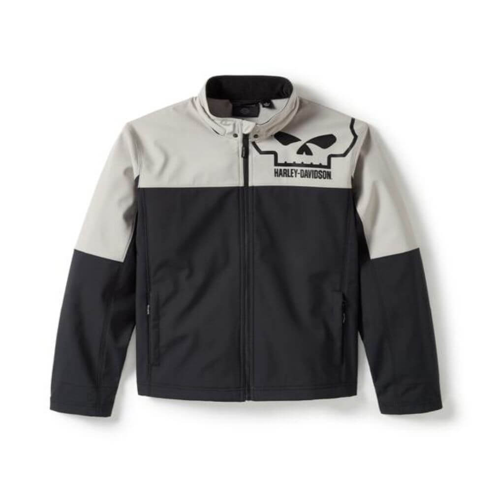Harley-Davidson Willie G Skull Water Repellent Softshell Jacket Black/White Harley-Davidson