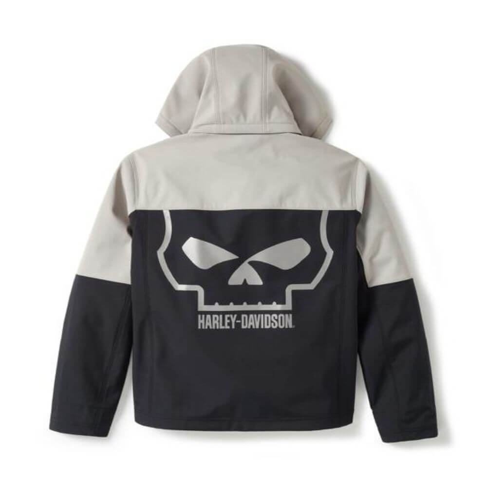 Harley-Davidson Willie G Skull Water Repellent Softshell Jacket Black/White Harley-Davidson