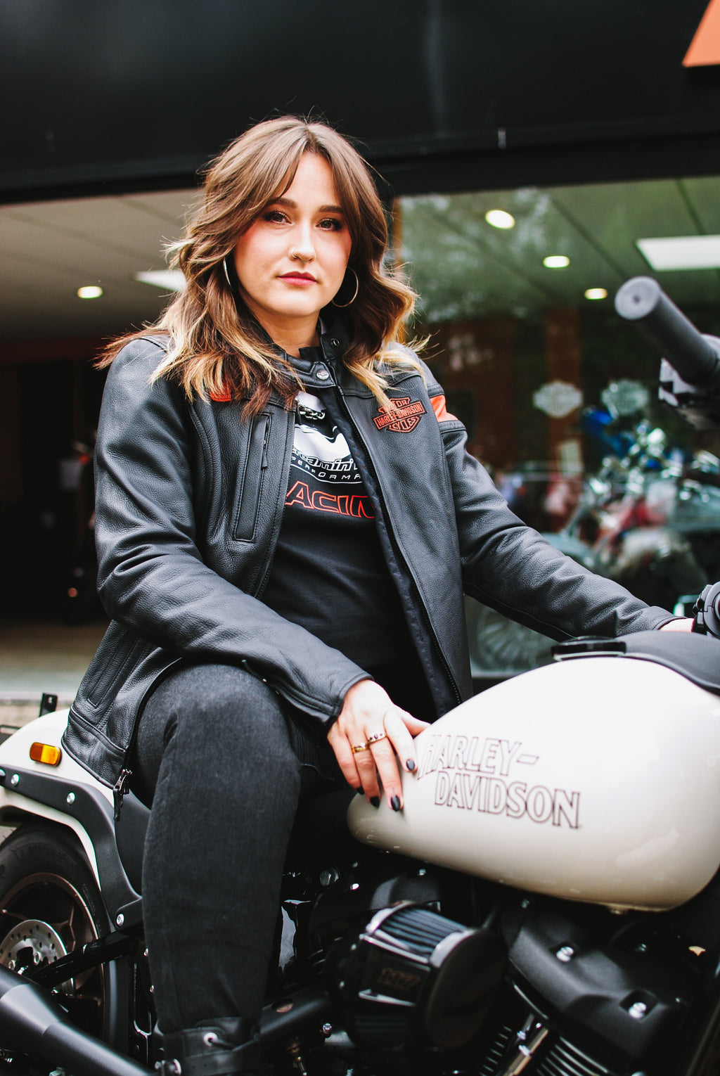Women's Hwy-100 Waterproof Leather Jacket Harley-Davidson