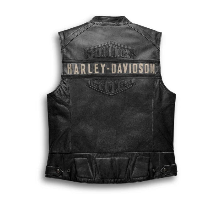 Men's Passing Link Leather Vest Harley-Davidson