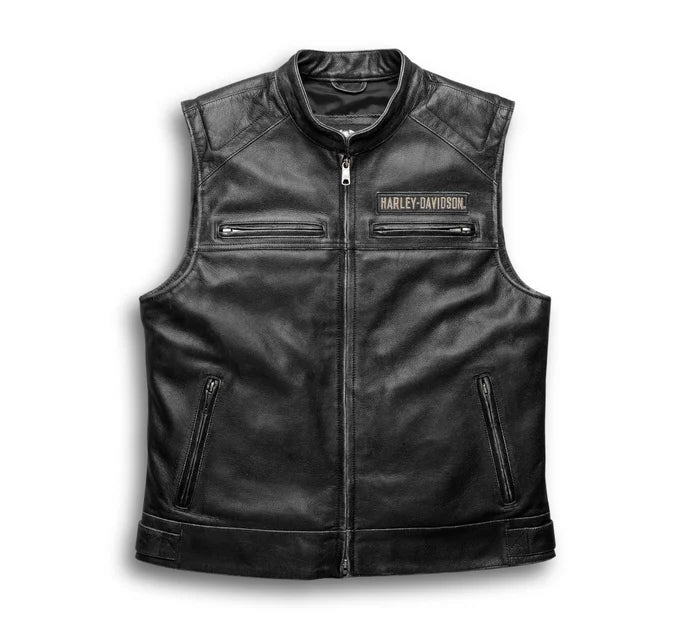 Men's Passing Link Leather Vest Harley-Davidson
