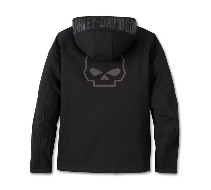 Men's Deflector 2.0 Hooded Riding Fleece - Black Beauty Harley-Davidson