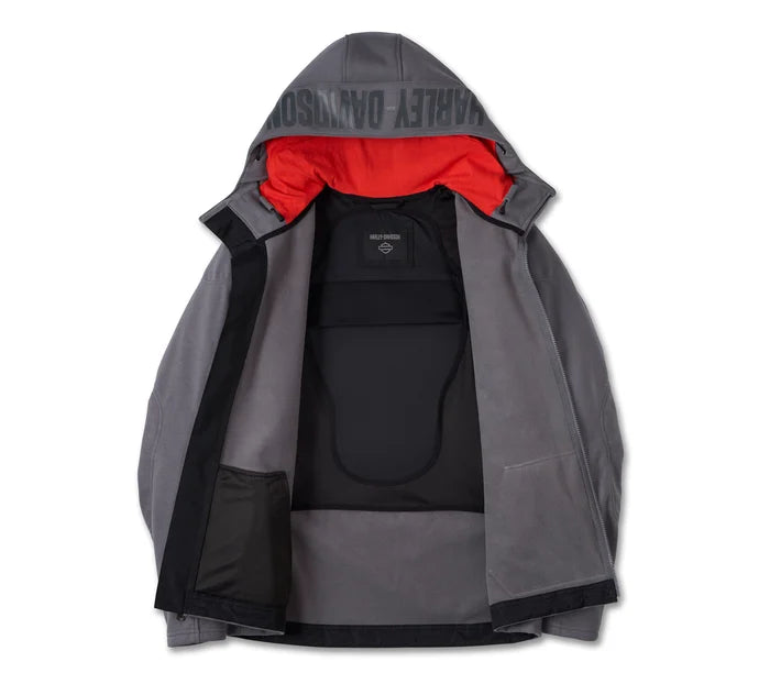Men's Deflector 2.0 Hooded Riding Fleece - Quiet Shade Harley-Davidson