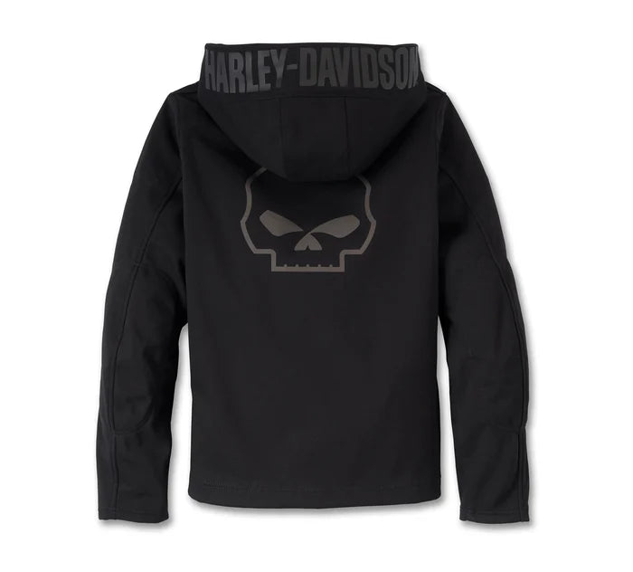 Women's Deflector 2.0 Hooded Riding Fleece - Black Beauty Harley-Davidson