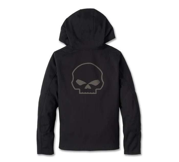 Women's Deflector 2.0 Hooded Riding Fleece - Black Beauty Harley-Davidson