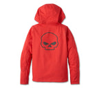 Women's Deflector 2.0 Hooded Riding Fleece - High Risk Red Harley-Davidson