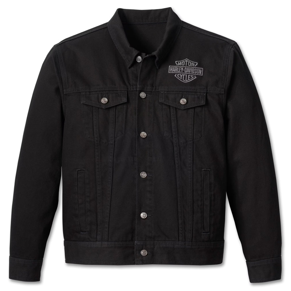 Harley-Davidson Black Harley Davidson Denim Jacket Harley-Davidson