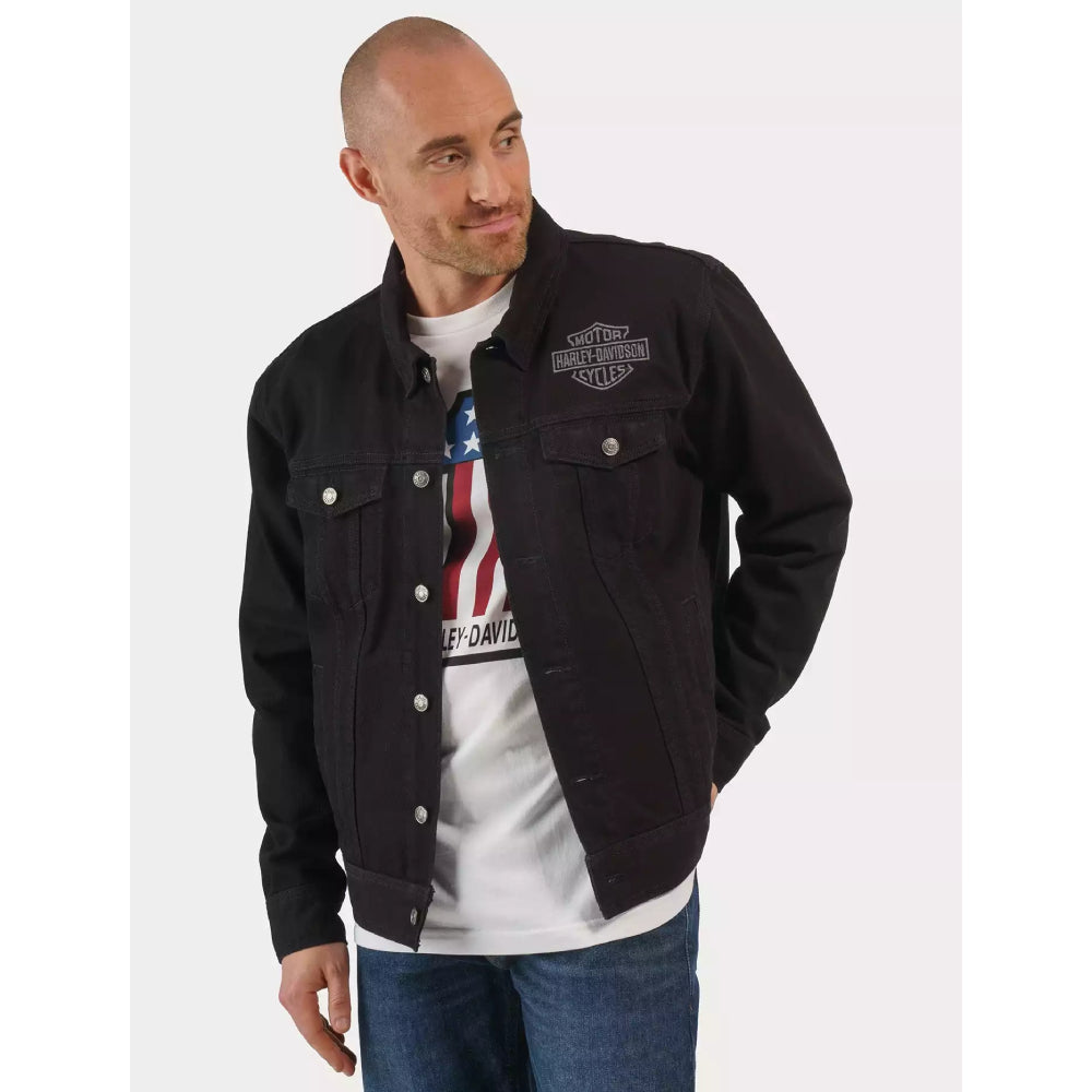 Harley-Davidson Black Harley Davidson Denim Jacket Harley-Davidson