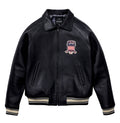Buy Best Genuine Style Jet Black Avirex Leather Fashion Jackets For Sale rfxleatherofficial