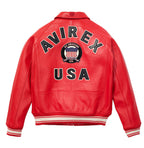 Buy Best Style Salvage Red Color Leather Fashion Bomber Jackets For Sale rfxleatherofficial