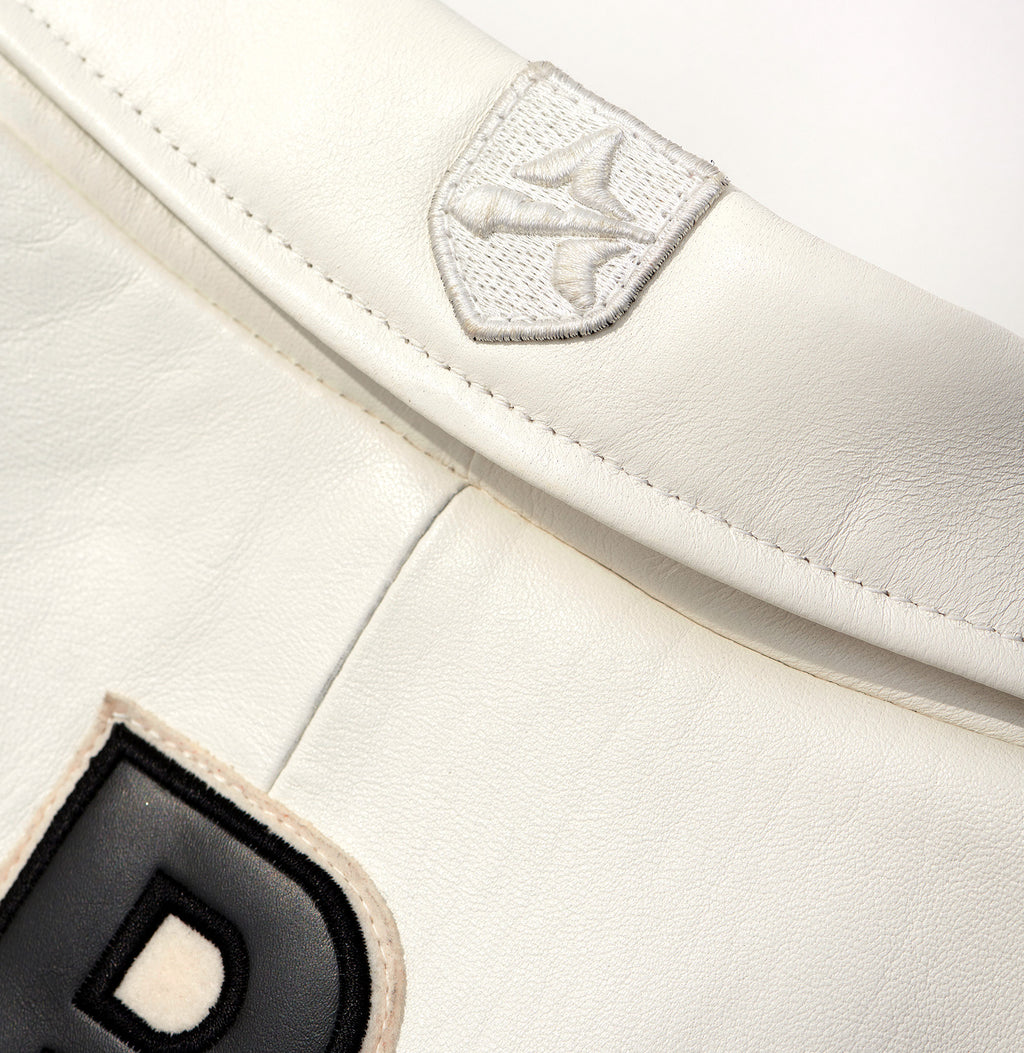 Buy Best Genuine Style White Color Avirex Leather Fashion Jackets For Sale rfxleatherofficial