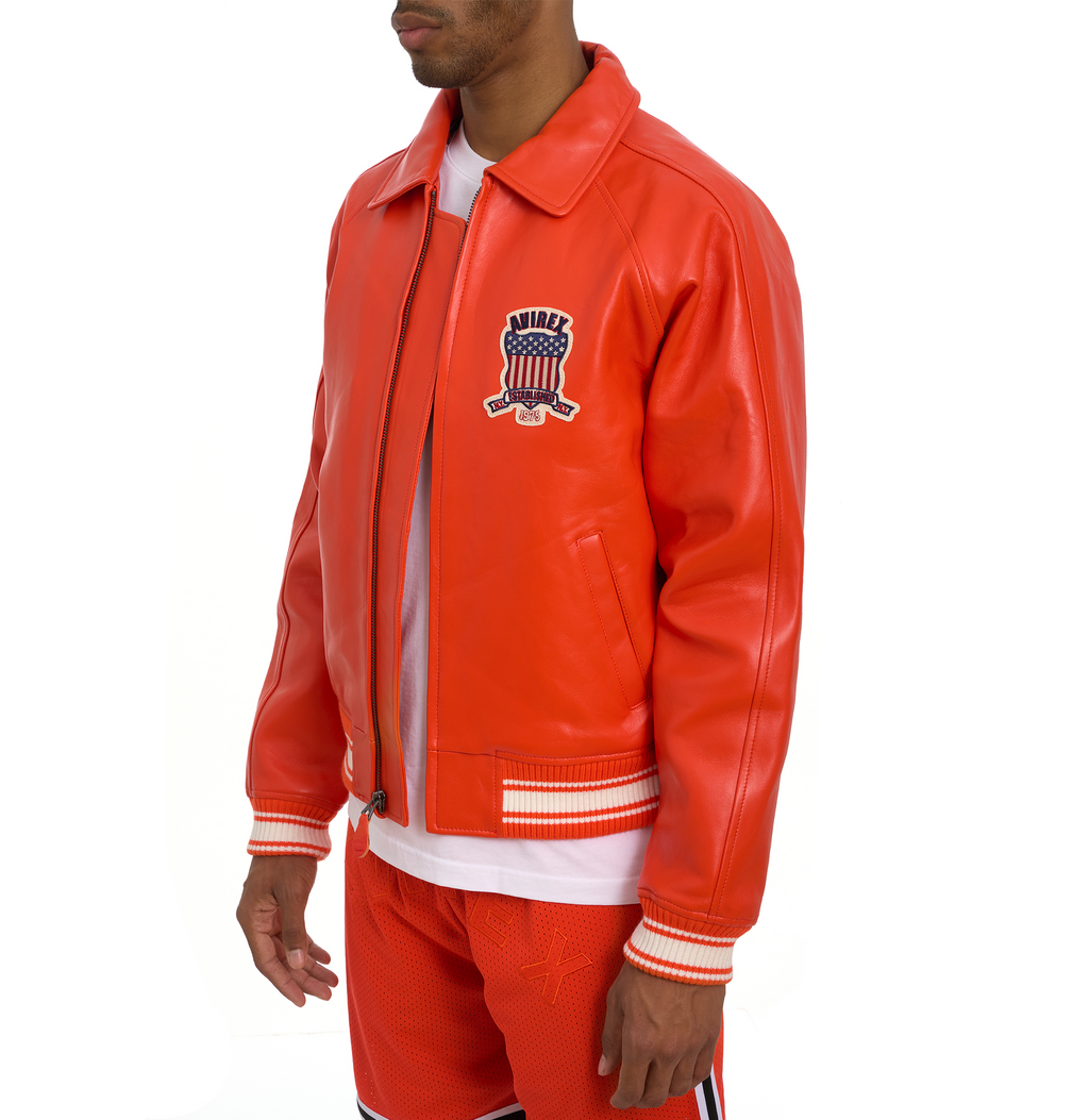 Avirex leather Jacket For Mens rfxleatherofficial