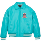 Shop Best High Sale Avirex Fashion Aviator Bomber Turquoise Leather Jackets For Sale rfxleatherofficial