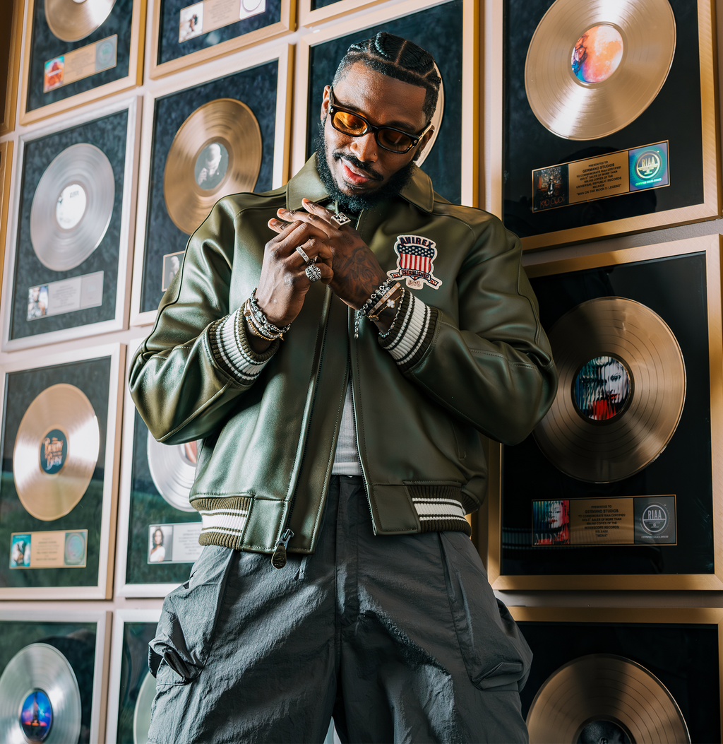 Buy Best Style Olive Leather Fashion Bomber Avirex Leather Jackets For Mens rfxleatherofficial