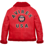 Buy the Best: Winter Avirex B3 Bomber Shearling Leather Jackets for Men – 30% Off! rfxleatherofficial
