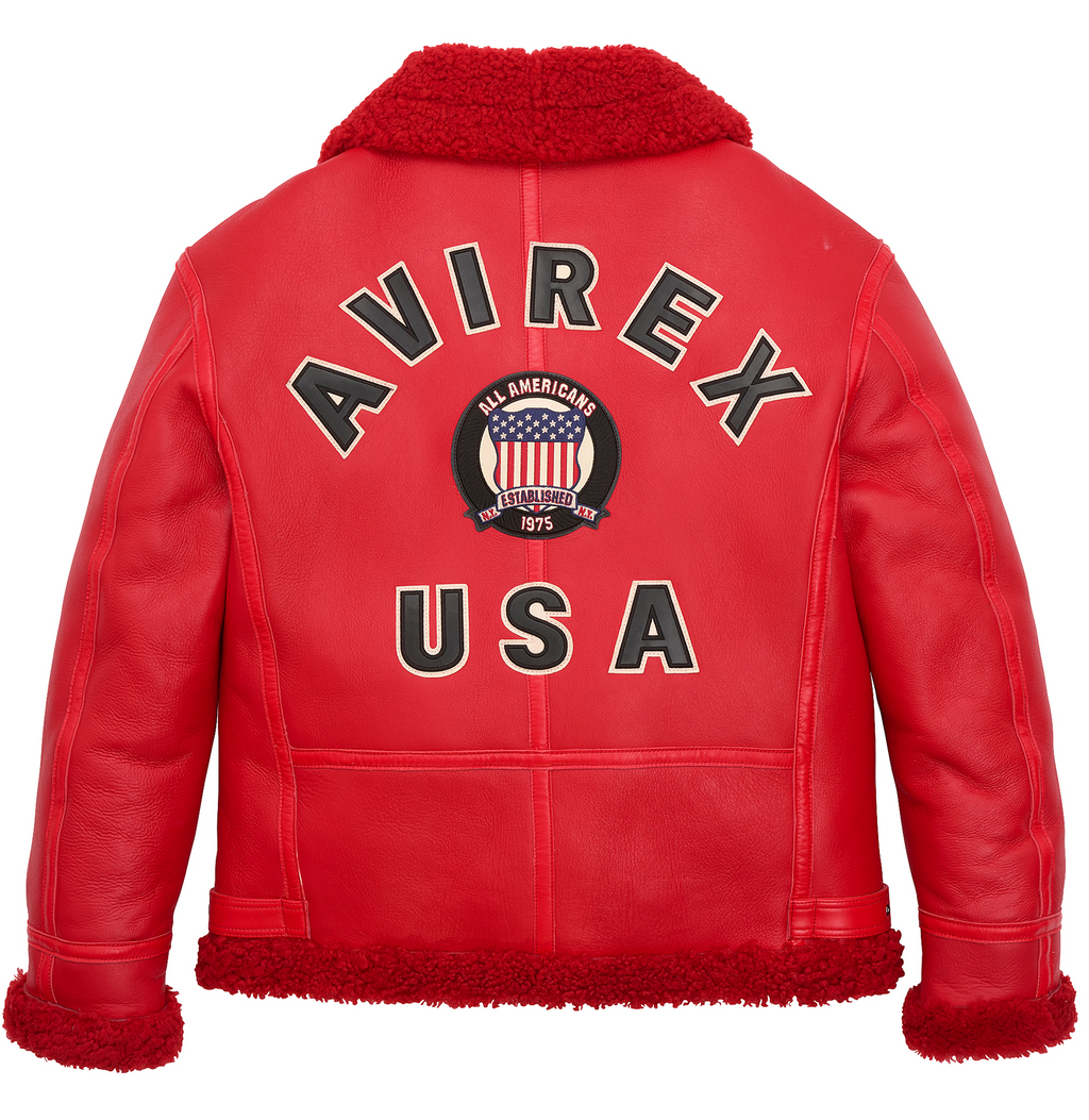 Buy the Best: Winter Avirex B3 Bomber Shearling Leather Jackets for Men – 30% Off! rfxleatherofficial