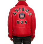 Buy the Best: Winter Avirex B3 Bomber Shearling Leather Jackets for Men – 30% Off! rfxleatherofficial