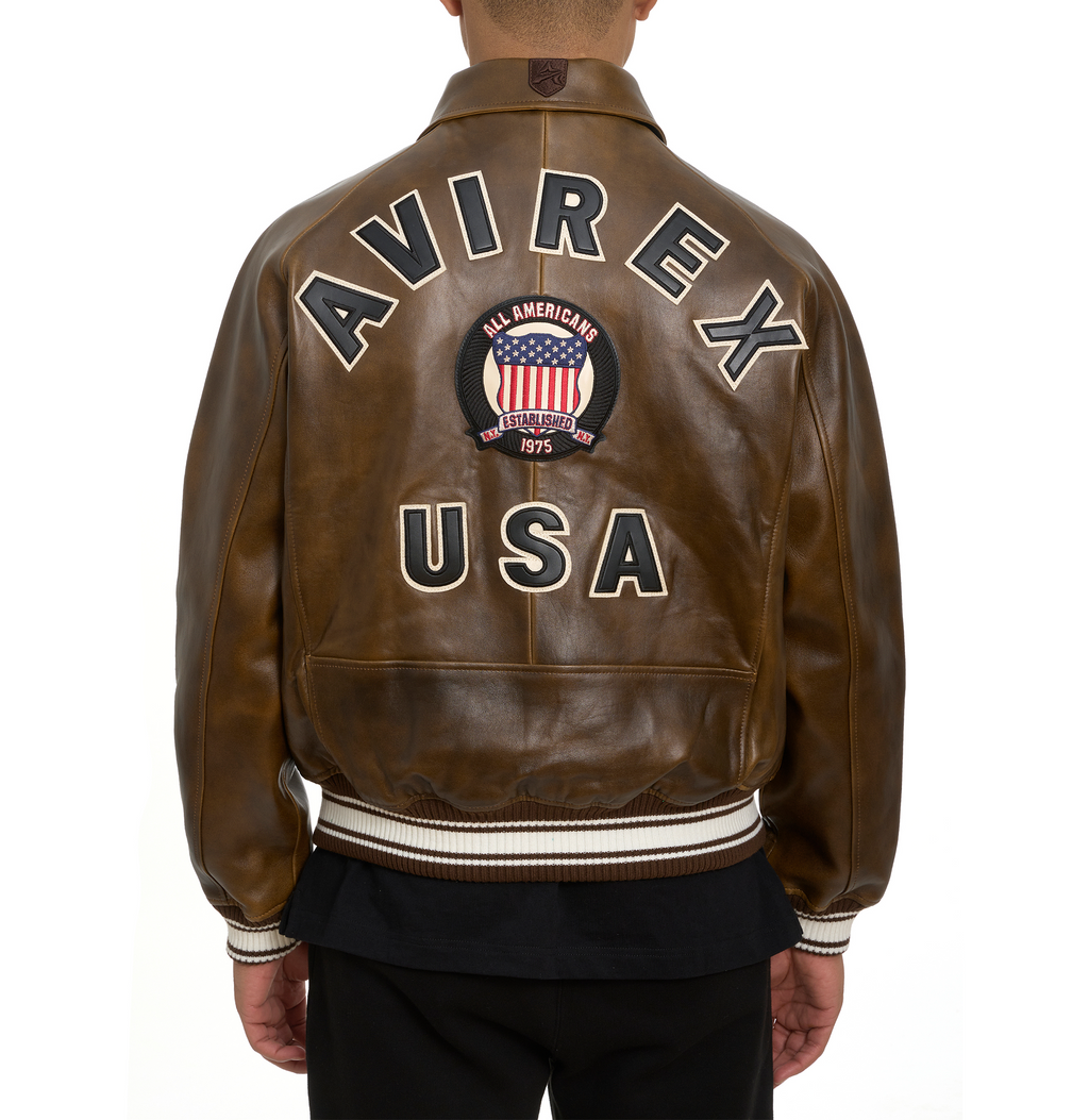 Limited Edition Avirex Vintage Fashion Bomber Leather Jackets For Sale rfxleatherofficial