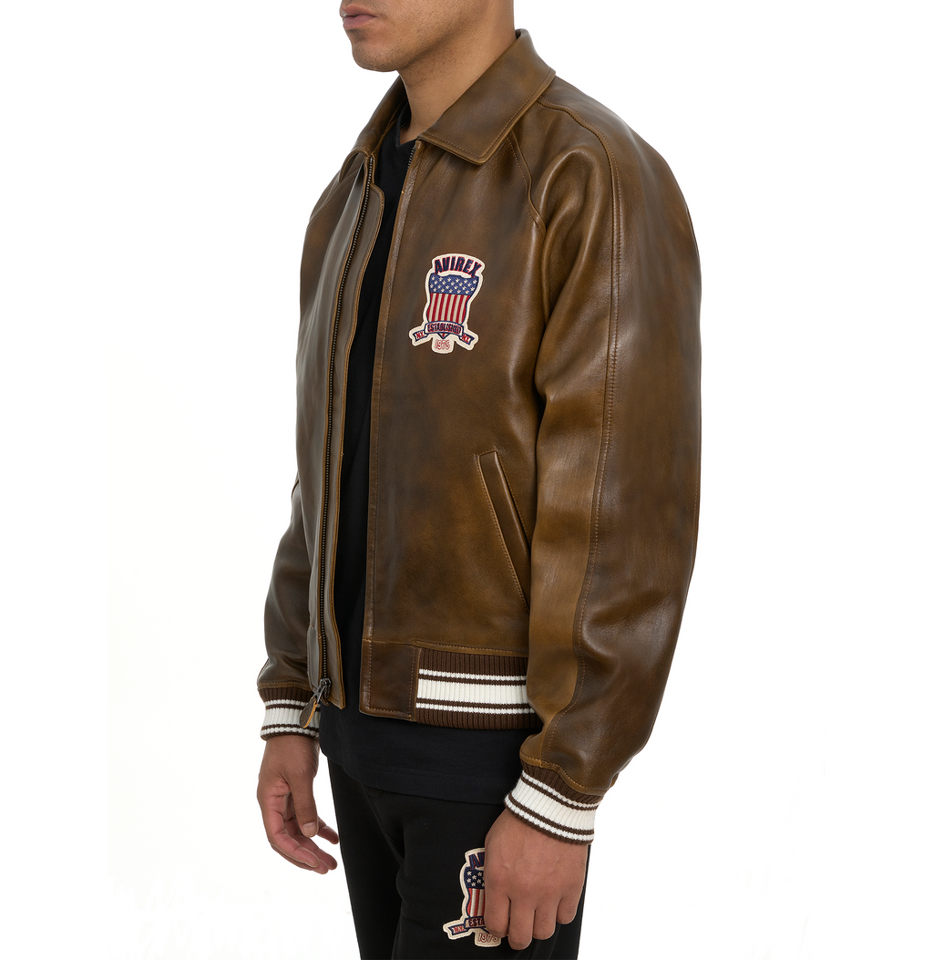 Limited Edition Avirex Vintage Fashion Bomber Leather Jackets For Sale rfxleatherofficial
