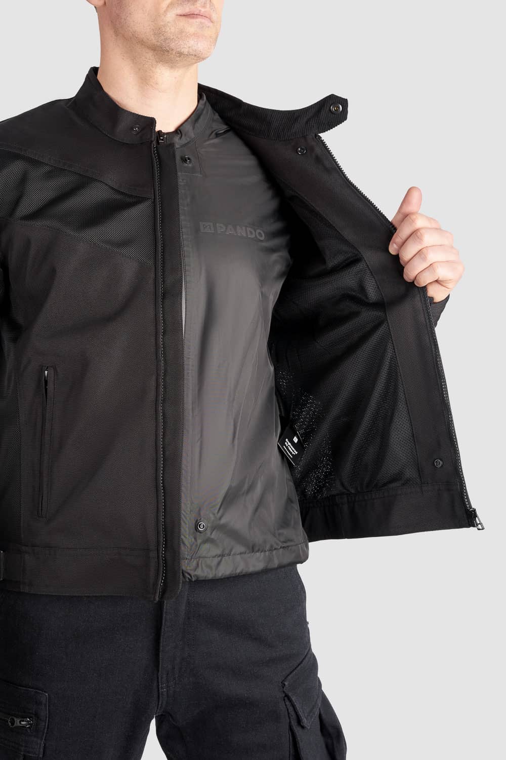 AIR TATE JACKET BLACK Pando Moto