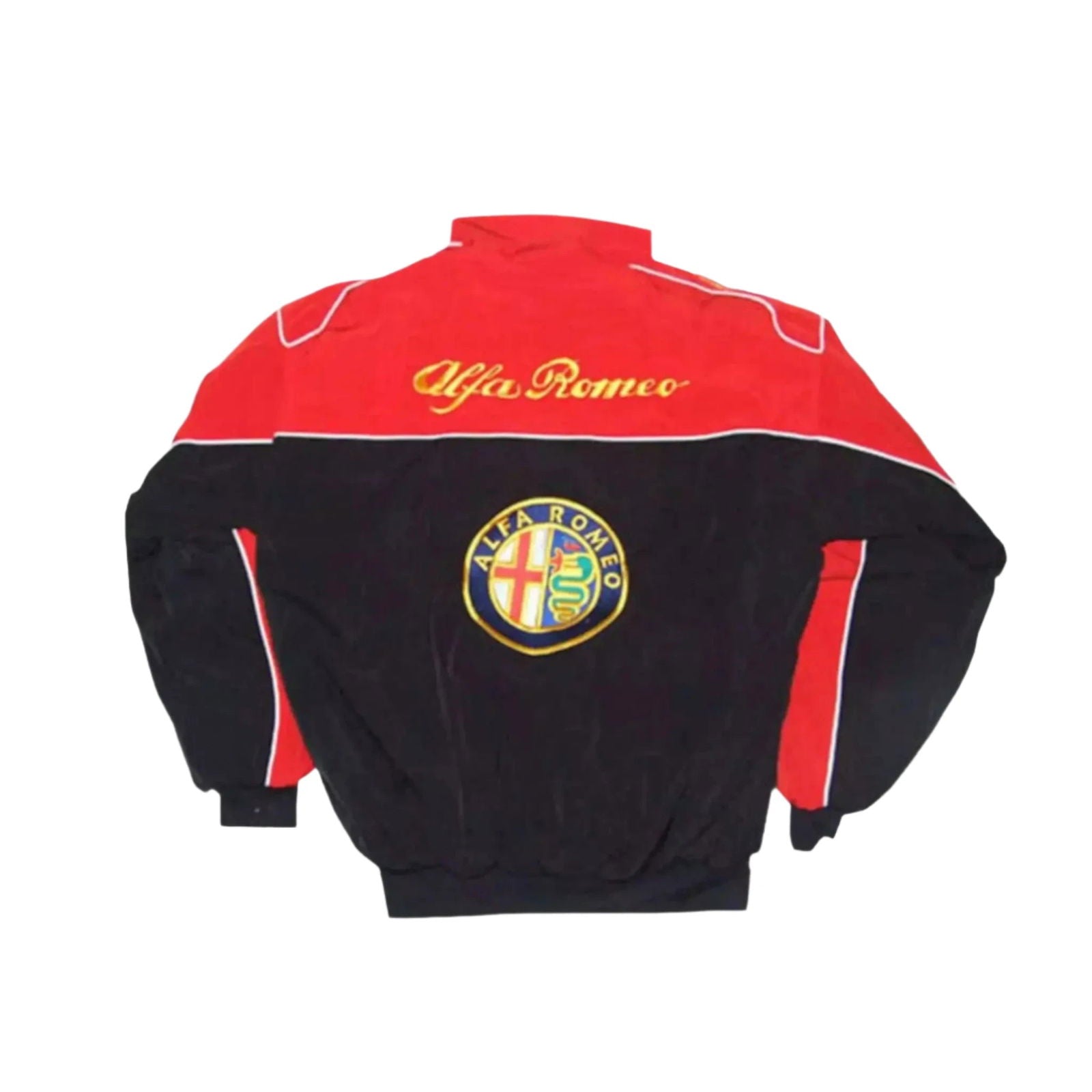 Alfa Romeo Vintage F1 Embroidered Racing Jacket Ex Race Gear
