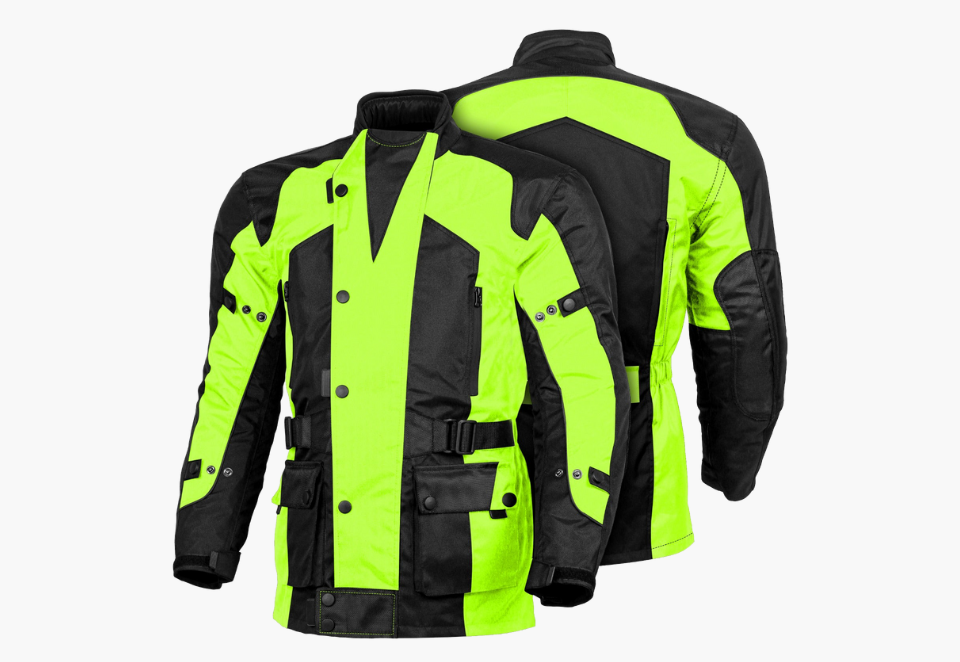 BGA Avalanche Water Resistant Textile Motorcycle Jacket Green
