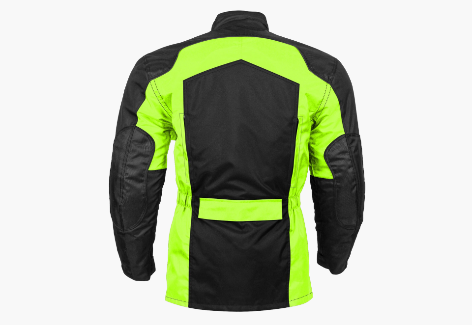 BGA Avalanche Water Resistant Textile Motorcycle Jacket Green