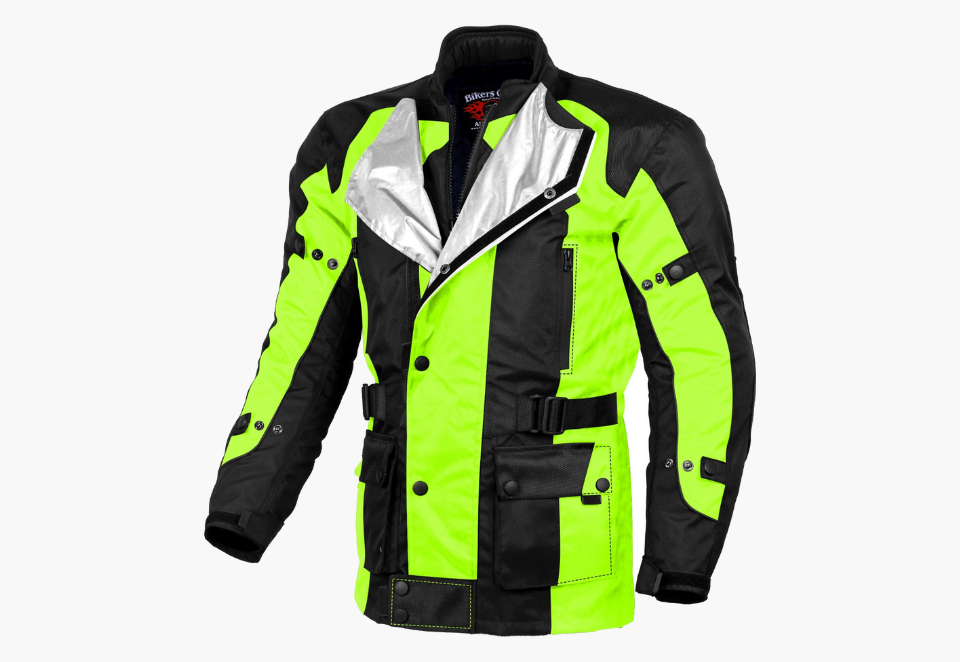 BGA Avalanche Water Resistant Textile Motorcycle Jacket Green
