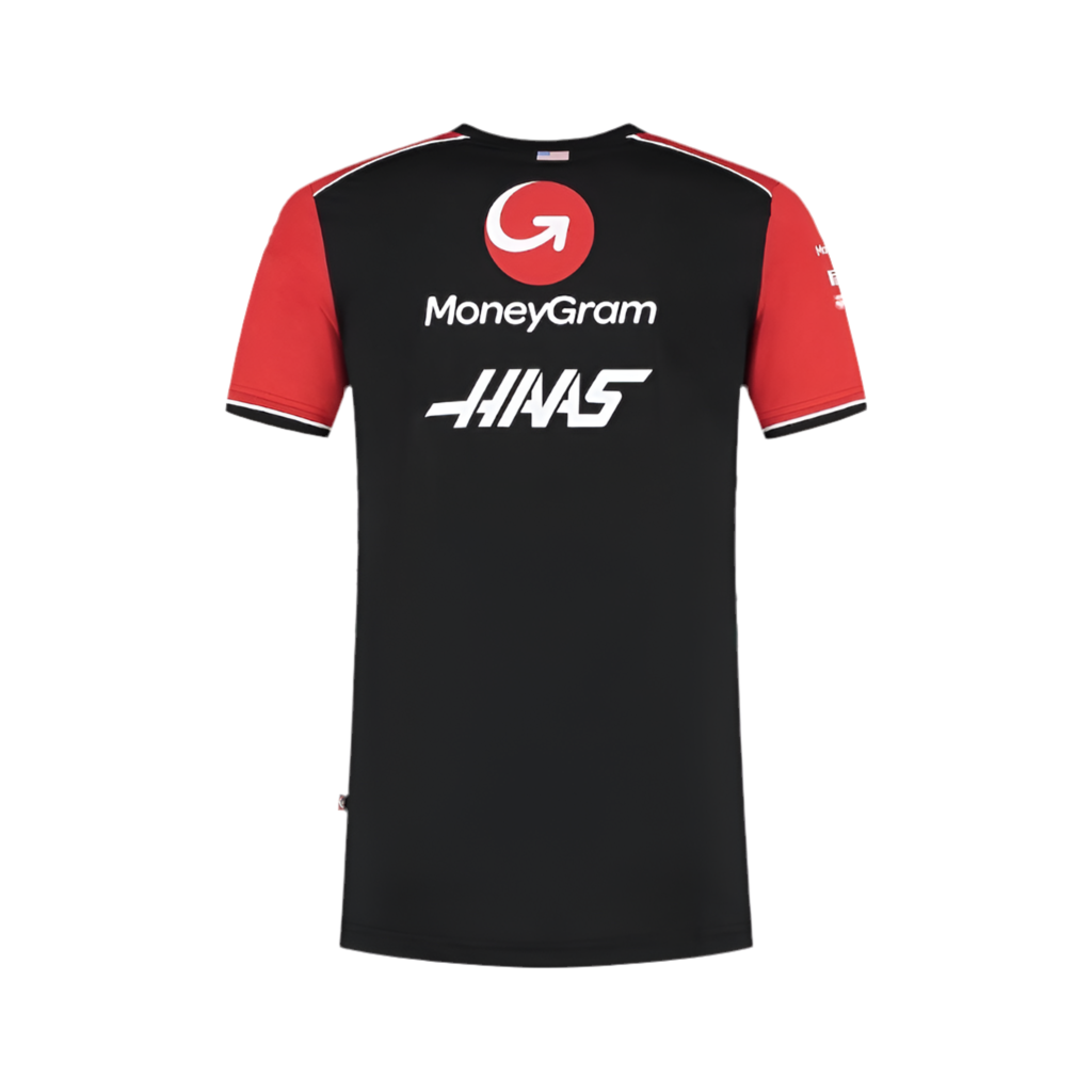Haas F1 Moneygram 2025 Team T-Shirt - Black Endless Racegear