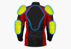 BGA Avalanche Water Resistant Textile Jacket Red Black