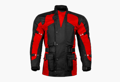 BGA Avalanche Water Resistant Textile Jacket Red Black