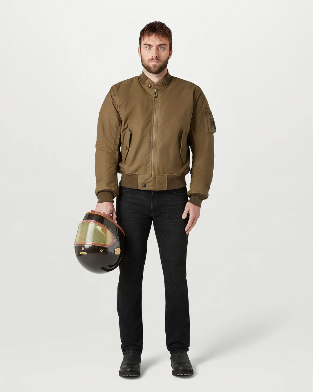 Belstaff Brecon Motorcycle Bomber - Olive Green
