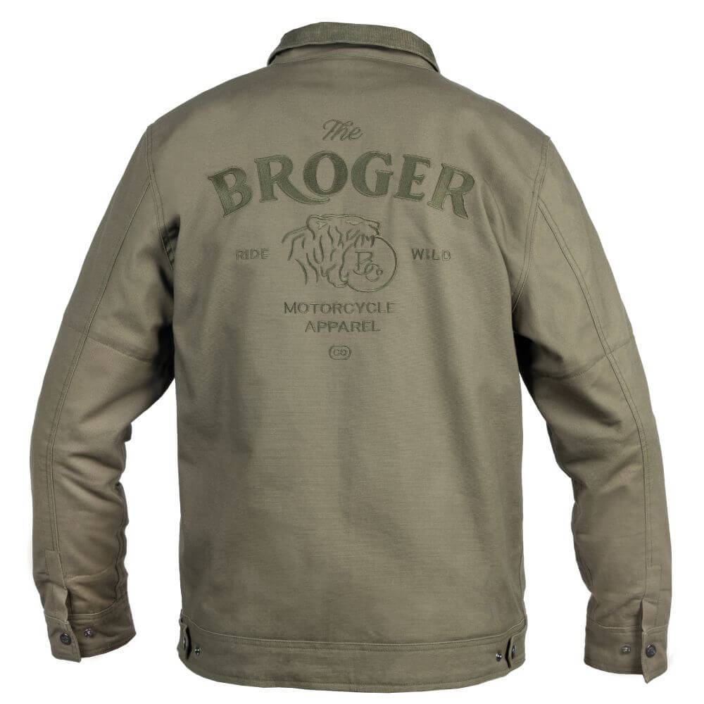 Broger Montana Textile Jacket Olive Green Broger - Endless Racegear
