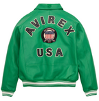 Shop Best High Sale Avirex Fashion Aviator Bomber Jelly Bean Leather Jackets For Sale rfxleatherofficial